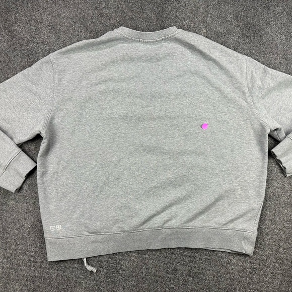 Kasubi by Kasubi Women’s Pullover Sweatshirt Kangaroo Pouch Grey Oversized - Picture 12 of 14